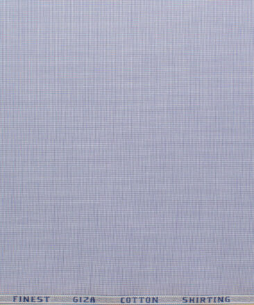 Burgoyne Men's Giza Cotton Solids 2.25 Meter Unstitched Shirting Fabric (Light Purple)