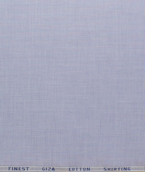 Burgoyne Men's Giza Cotton Solids 2.25 Meter Unstitched Shirting Fabric (Light Purple)