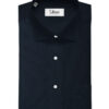 Burgoyne Men's Giza Cotton Solids 2.25 Meter Unstitched Shirting Fabric (Dark Navy Blue)