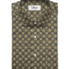 Nemesis Men's Giza Cotton Printed 2.25 Meter Unstitched Shirting Fabric (Brown)