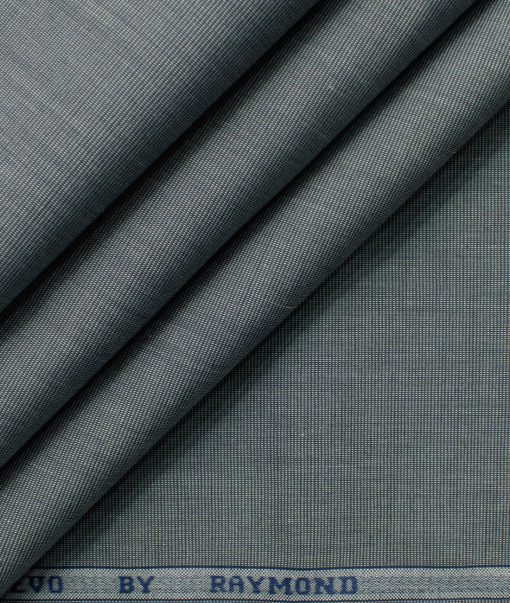 Raymond Men's Premium Cotton Solids 2.25 Meter Unstitched Shirting Fabric (Grey)