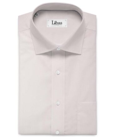 Cadini Men's Bamboo Wrinkle Resistant Solids 2.25 Meter Unstitched Shirting Fabric (Pink)