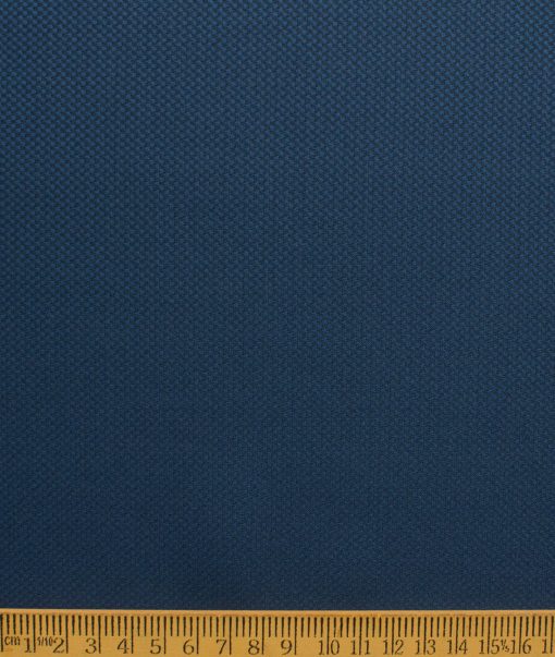 Absoluto Men's Terry Rayon  Structured  Unstitched Suiting Fabric (Aegean Blue) - Image 7