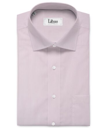 Donear Men's Superfine Cotton Solids  Unstitched Shirting Fabric (Pink)