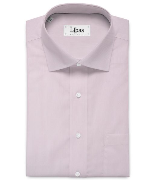 Donear Men's Superfine Cotton Solids  Unstitched Shirting Fabric (Pink)