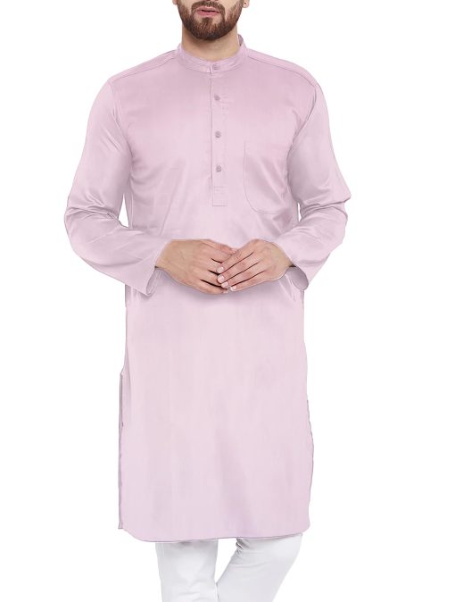 Donear Men's Superfine Cotton Solids  Unstitched Shirting Fabric (Pink)