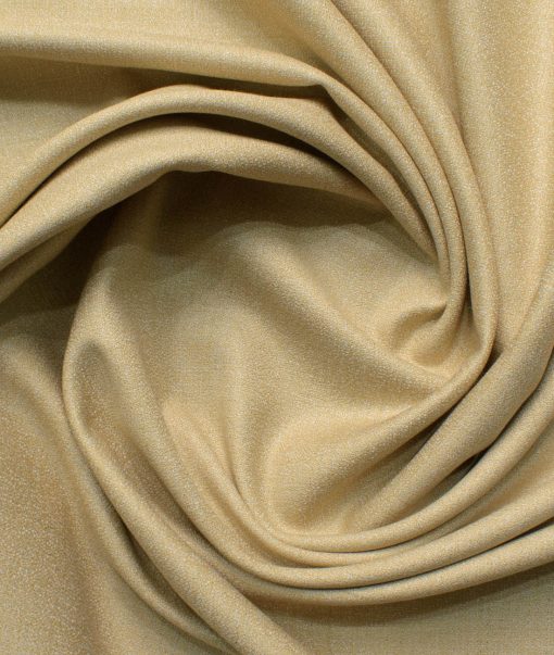 Italian Channel Men's Terry Rayon  Self Design  Unstitched Suiting Fabric (Beige) - Image 6