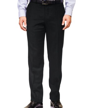 Italian Channel Men's Terry Rayon  Self Design  Unstitched Suiting Fabric (Jet Black)