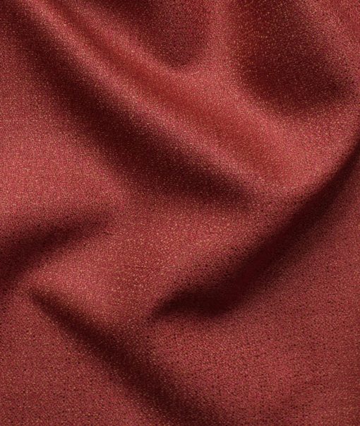 Italian Channel Men's Terry Rayon Structured  Unstitched Suiting Fabric (Crimson Red) - Image 4