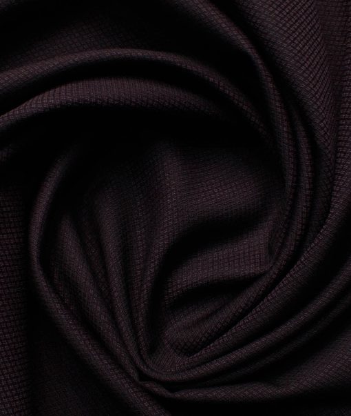 Italian Channel Men's Terry Rayon  Structured  Unstitched Suiting Fabric (Dark Wine) - Image 6