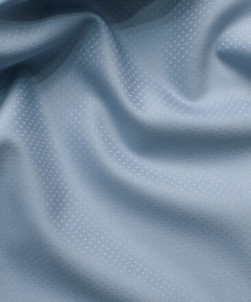 Italian Channel Men's Terry Rayon  Structured  Unstitched Suiting Fabric (Sky Blue)