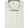 J.Hampstead Men's Premium Cotton Printed  Unstitched Shirting Fabric (White & Beige)