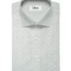 J.Hampstead Men's Premium Cotton Printed  Unstitched Shirting Fabric (White & Grey)