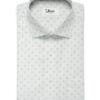 J.Hampstead Men's Premium Cotton Printed  Unstitched Shirting Fabric (White)