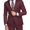 J.Hampstead Men's Terry Rayon  Solids  Unstitched Suiting Fabric (Boysenberry Pink)