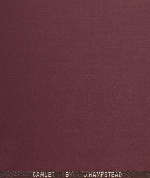 J.Hampstead Men's Terry Rayon  Solids  Unstitched Suiting Fabric (Boysenberry Pink) - Image 7