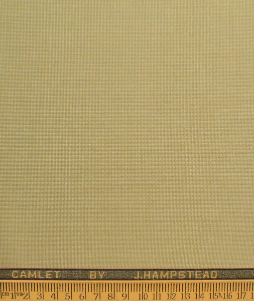 J.Hampstead Men's Terry Rayon  Structured  Unstitched Suiting Fabric (Beige) - Image 7