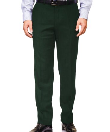 J.Hampstead Men's Terry Rayon  Solids  Unstitched Suiting Fabric (Dark Pine Green)