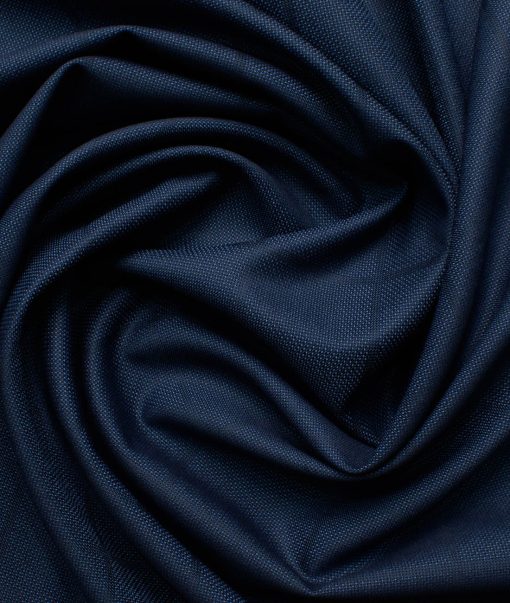 J.Hampstead Men's Terry Rayon  Checks  Unstitched Suiting Fabric (Dark Royal Blue) - Image 6