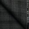 OCM Men's 50% Merino Wool  Checks  2 Meter Unstitched Tweed Jacketing & Blazer Fabric (Grey)