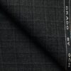 OCM Men's 50% Merino Wool  Checks  2 Meter Unstitched Tweed Jacketing & Blazer Fabric (Dark Grey)