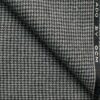 OCM Men's 70% Merino Wool  Houndstooth  2 Meter Unstitched Tweed Jacketing & Blazer Fabric (White & Black)