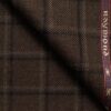 Raymond Men's 52% Merino Wool  Checks  2.20 Meter Unstitched Tweed Jacketing & Blazer Fabric (Brown)