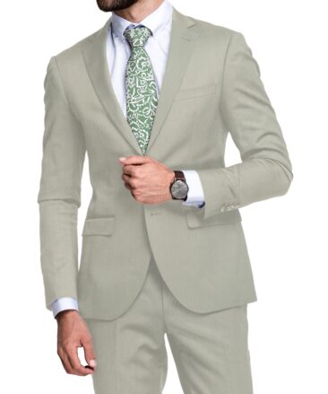 Raymond Men's 20% Wool  Structured  Unstitched Suiting Fabric (Pistachios Green)