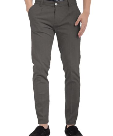 Arvind Tresca Men's Cotton Solids  Unstitched Stretchable Trouser Fabric (Dark Grey)