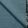 Canetti Men's Terry Rayon  Structured  Unstitched Suiting Fabric (Teal Blue)