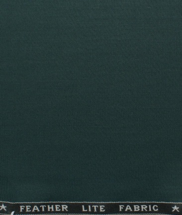 Raymond Men's Terry Rayon  Solids  Unstitched Suiting Fabric (Dark Pine Green)