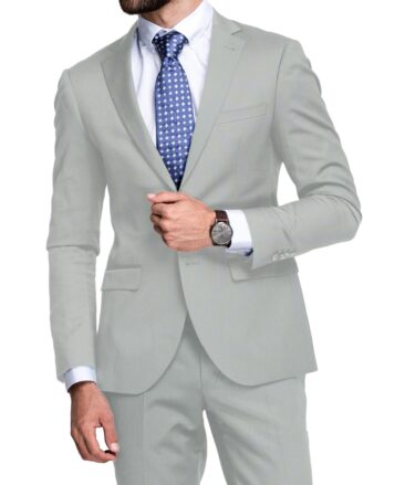 Raymond Men's Terry Rayon  Structured  Unstitched Suiting Fabric (Light Grey)