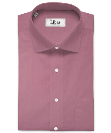 Burgoyne Men's Giza Cotton Solids  Unstitched Shirting Fabric (Light Mauve)