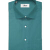 Burgoyne Men's Giza Cotton Solids  Unstitched Shirting Fabric (Teal Green)