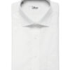 Burgoyne Men's Giza Cotton Solids  Unstitched Shirting Fabric (White)