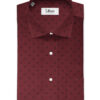 Cadini Men's Premium Cotton Printed  Unstitched Shirting Fabric (Wine)