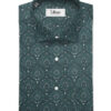 Canetti Men's Superfine Cotton Printed  Unstitched Shirting Fabric (Sea Green)