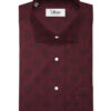 Canetti Men's Premium Cotton Printed  Unstitched Shirting Fabric (Dark Wine)