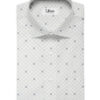 J.Hampstead Men's Premium Cotton Printed  Unstitched Shirting Fabric (White)