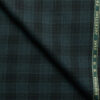 Raymond Men's 52% Merino Wool Super 70's Checks  2.20 Meter Unstitched Tweed Jacketing & Blazer Fabric (Pine Green)