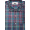 Soktas Men's Giza Cotton Checks  Unstitched Shirting Fabric (Teal Green)