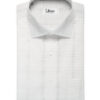 Soktas Men's Giza Cotton Checks  Unstitched Shirting Fabric (White)