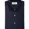 Soktas Men's 80/2 Giza Cotton Striped  Unstitched Shirting Fabric (Dark Blue)