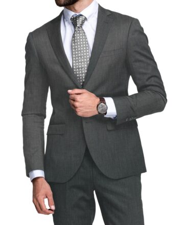 Raymond Men's 20% Wool  Structured  Unstitched Suiting Fabric (Grey)