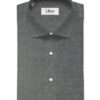 Montivora Men's Giza Cotton Structured  Unstitched Shirting Fabric (Grey & Black)