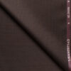 J.hampstead Men's Polyester Viscose  Structured  Unstitched Suiting Fabric (Dark Brown)