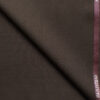 J.hampstead Men's Polyester Viscose  Structured  Unstitched Suiting Fabric (Dark Brown)