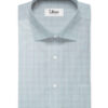 Cadini Men's Cotton Checks  Unstitched Shirting Fabric (Mint Green)