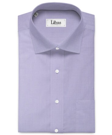 Cadini Men's Cotton Structured  Unstitched Shirting Fabric (Purple)