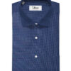 Raymond Men's Premium Cotton Checks  Unstitched Shirting Fabric (Dark Royal Blue & White)